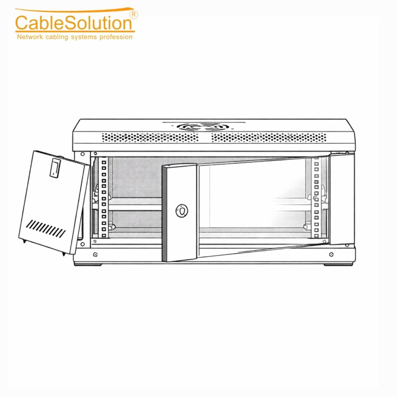Armoire informatique murale CableSolution 6404 – vue 3