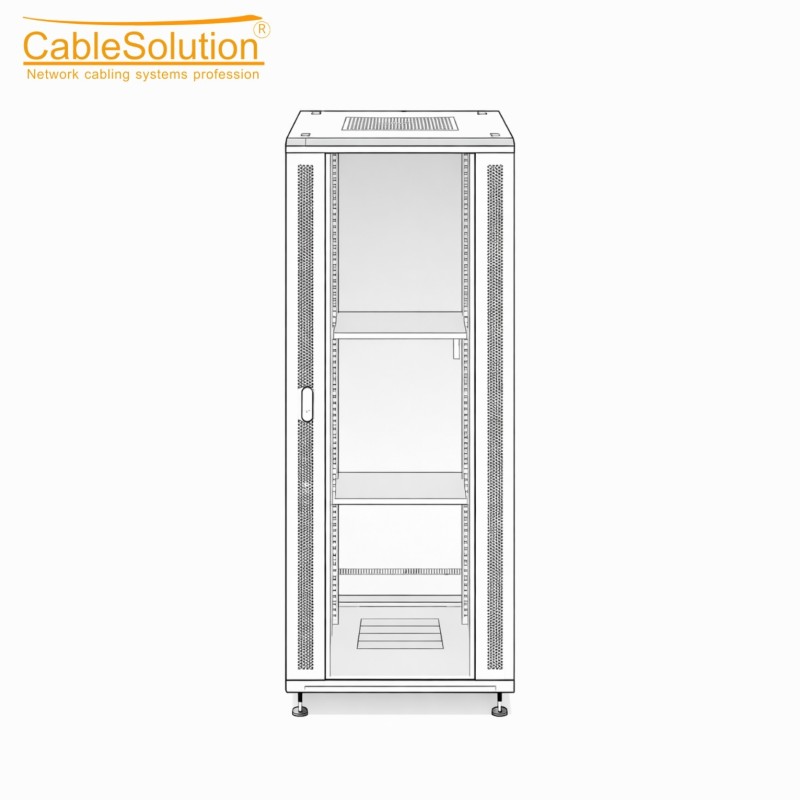 Armoire informatique / Rack réseau CableSolution 6837 – vue 2