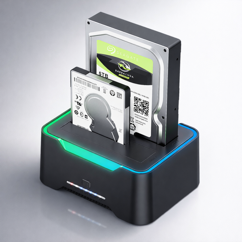 Dock Station Double Baie SATA Générique HDD DOCK – vue 3
