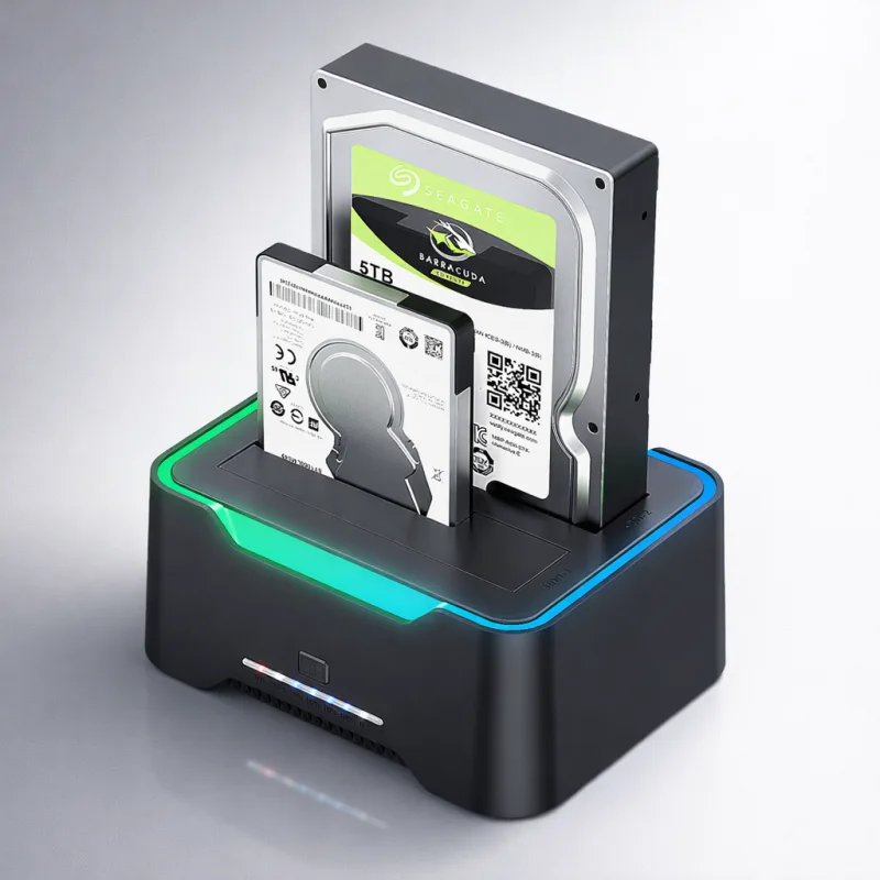 Dock Station Double Baie SATA Générique HDD DOCK – vue 3