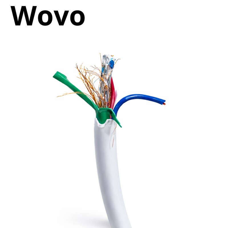 Câble Coaxial WoVO KX6 + DC 2×0.75mm² – 500m pour Vidéosurveillance Analogique & HD – vue 2