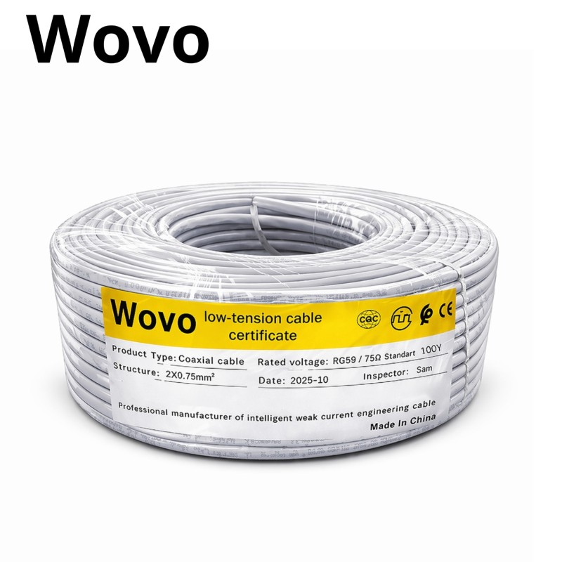 Câble coaxial Wovo RG59 / 75Ω