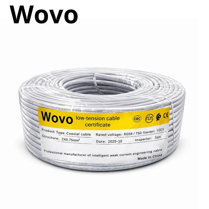 Câble coaxial Wovo RG59 / 75Ω