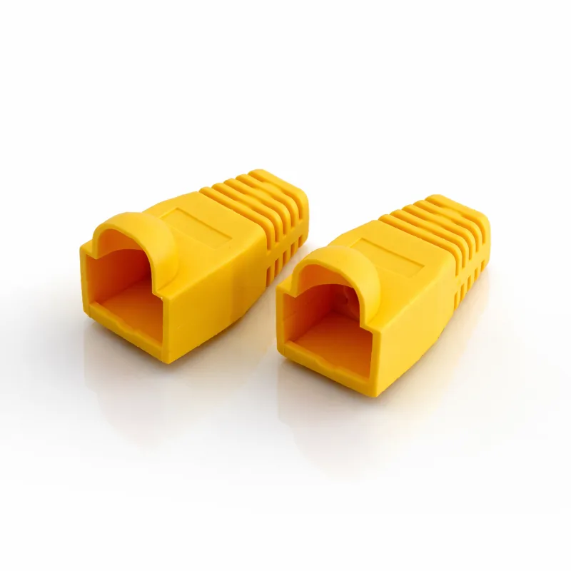 Cache RJ45 Cat.6 CableSolution PVC RJ45 cover cat.6 yellow – vue 2