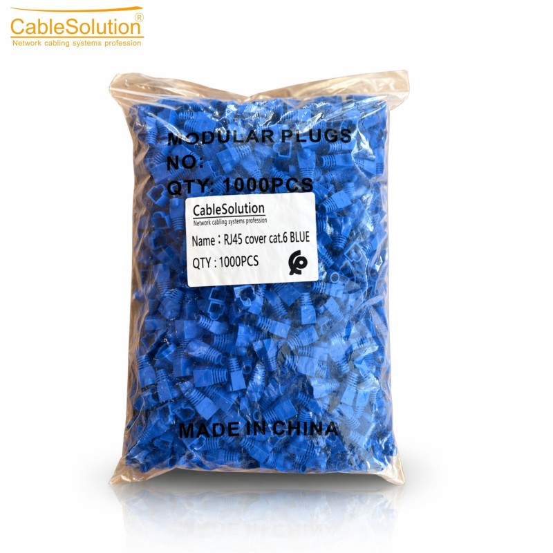 Cache RJ45 Cat.6 Bleu COVER6 – Lot 1000 Pièces – Protection Renforcée & Identification Réseau Professionnelle