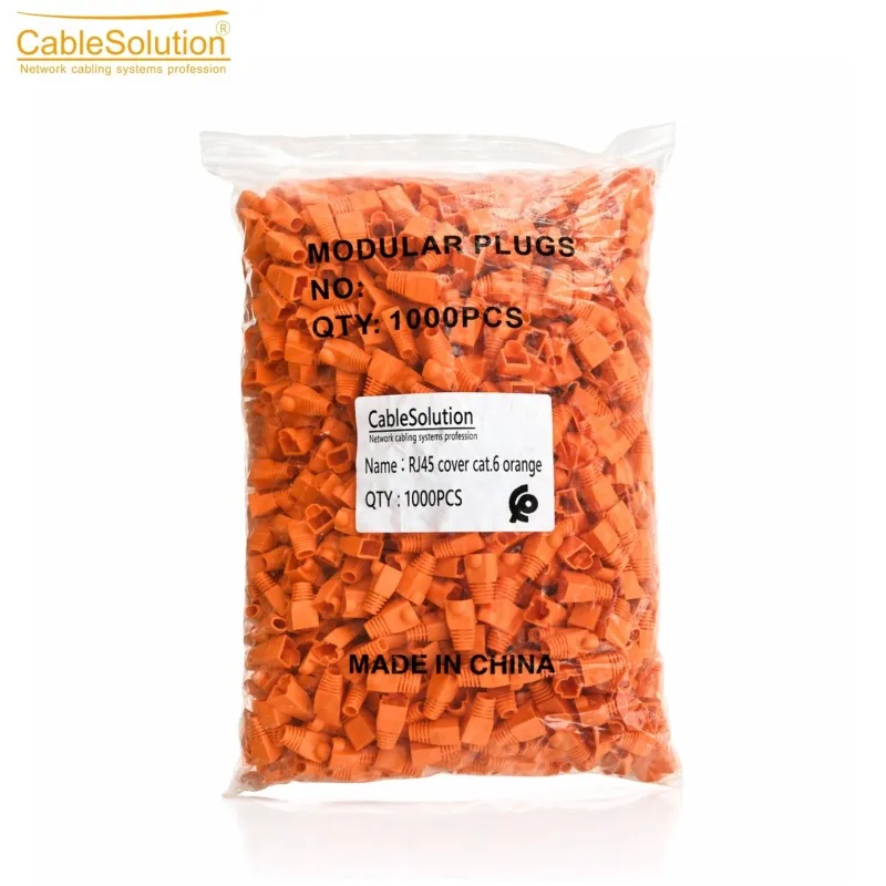 Cache RJ45 Cat.6 COVER6 – Lot 1000 Pièces – Protection Réseau & Identification Rapide des Câbles