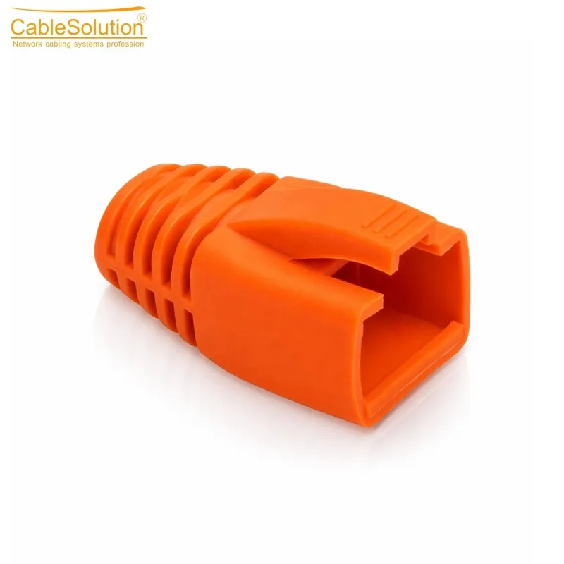 Protection RJ45 (Cover) CableSolution PVC RJ45 cover cat.7 orange – vue 2