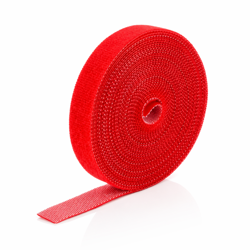 Ruban Auto-Agrippant Rouge en Rouleau