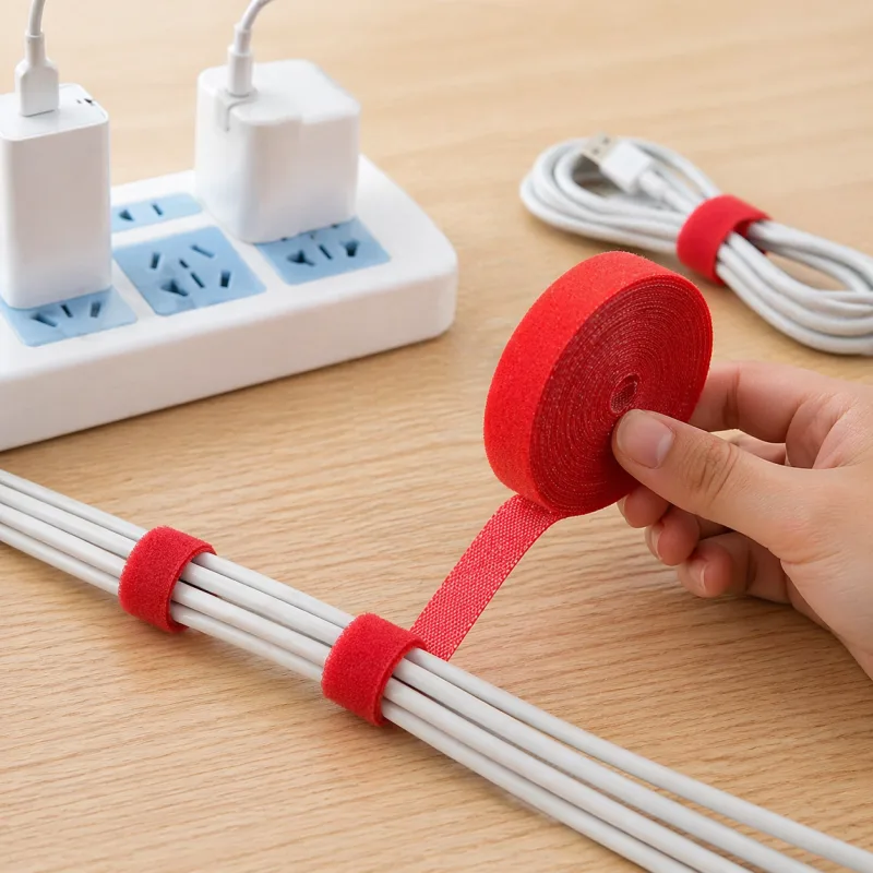 Ruban Auto-Agrippant Rouge en Rouleau – vue 4