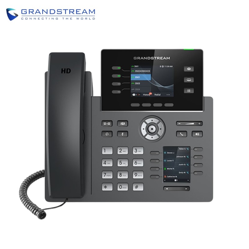 Téléphone IP 4 lignes qualité opérateur GRANDSTREAM GRP2614