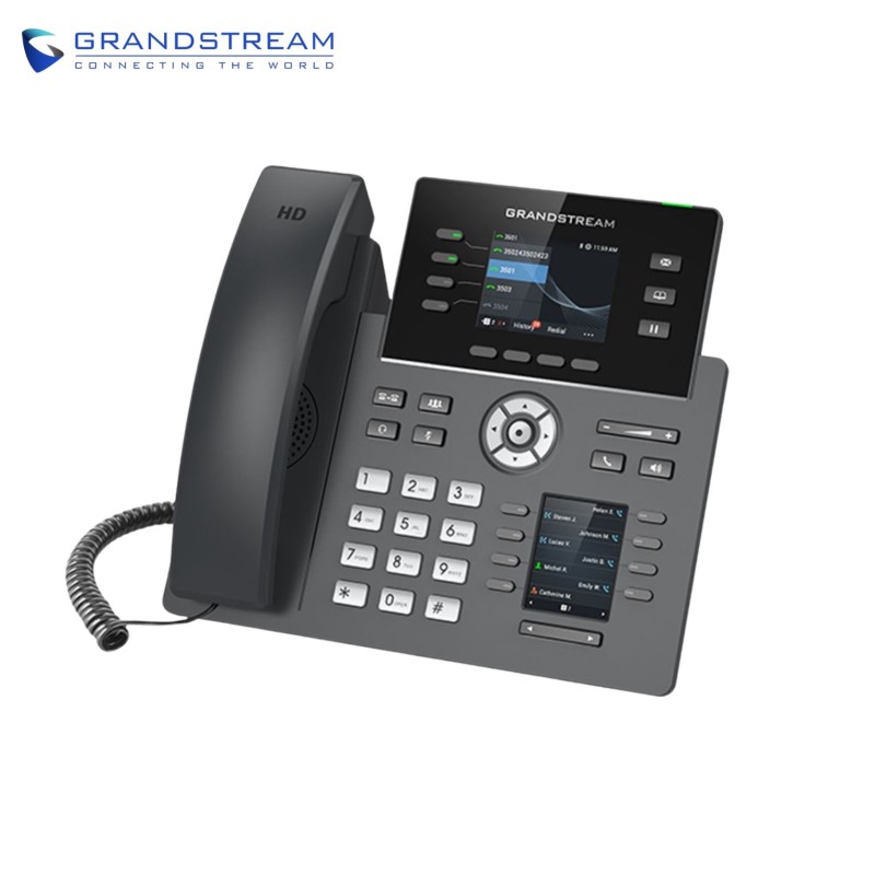 Téléphone IP 4 lignes qualité opérateur GRANDSTREAM GRP2614 – vue 3