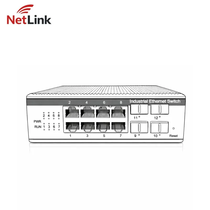 Boitiers et racks NetLink TBC-GF2748-4SFP – vue 3