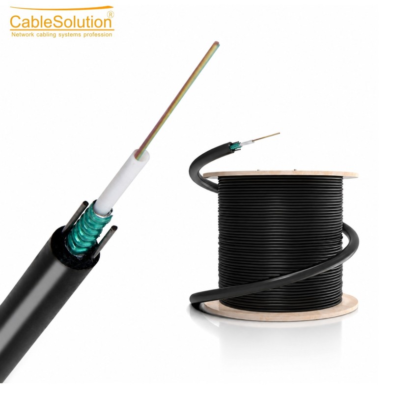 Câble fibre optique extérieur blindé CableSolution GYXTW – vue 2