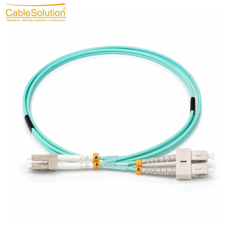 Cablage fibre optique CableSolution J-OM3 SC-LC