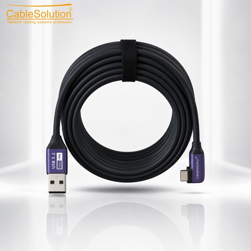 VR Link Cable USB-A vers USB-C 3M CableSolution CS10037 – vue 3