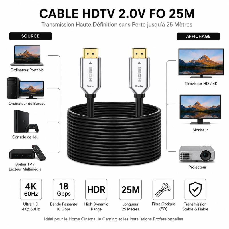 Cable solution CableSolution HDTV 4K25 – vue 3