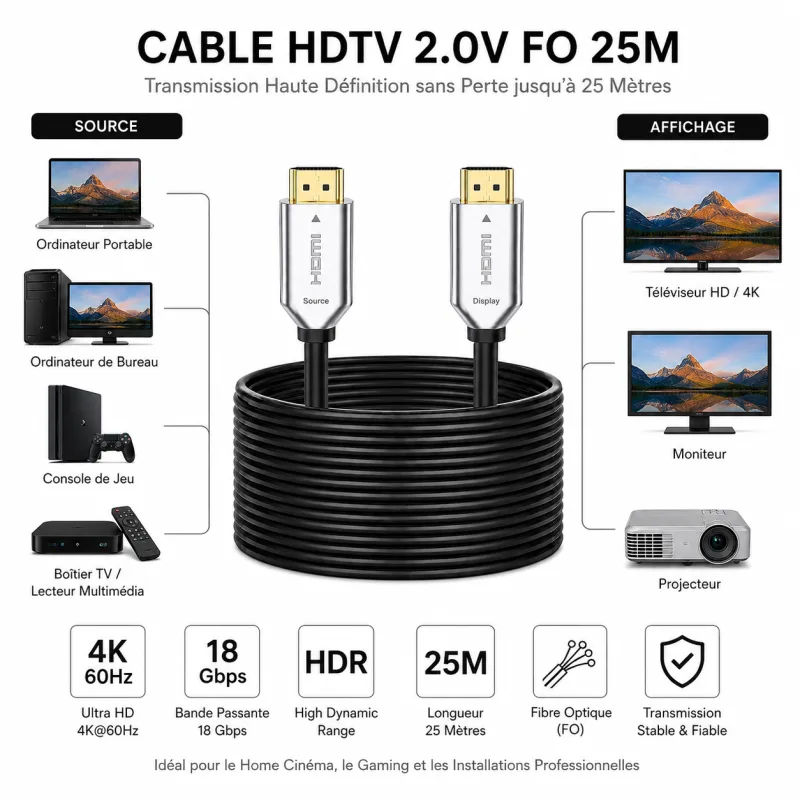 Cable solution CableSolution HDTV 4K25 – vue 3