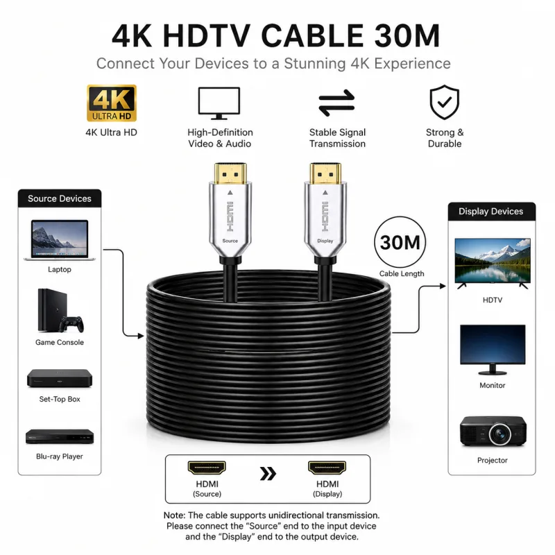Câble optique actif HDTV CableSolution HDTV 4K30 – vue 3