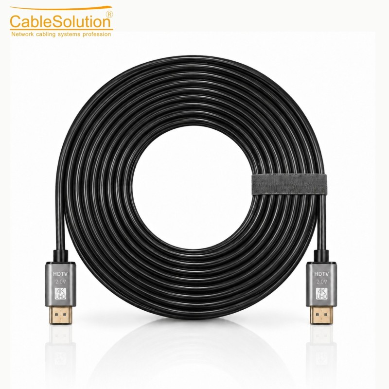 CableSolution Câble HDMI 2.0 Premium High Speed 4K Ultra HD 15 m