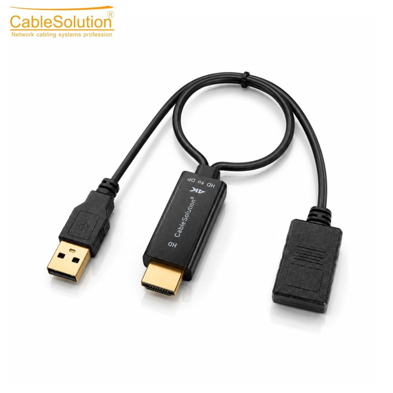 Adaptateur HDTV vers DisplayPort CableSolution HDMI/DP – vue 2