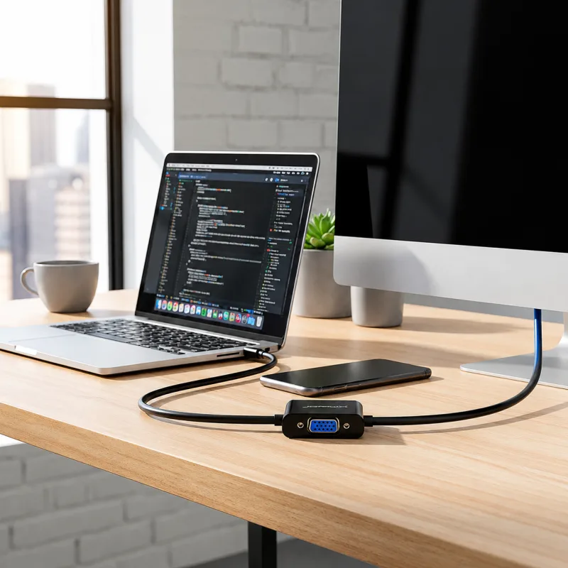 Adaptateur Mini DisplayPort vers VGA CableSolution MINI DP/VGA – vue 4