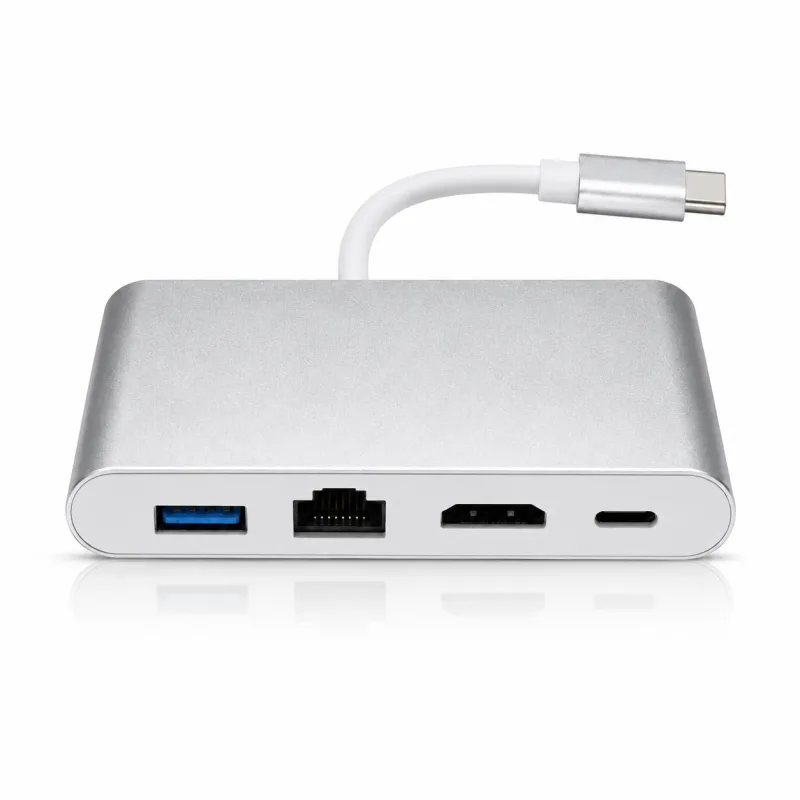 Adaptateur USB Type-C vers HDTV 4 en 1 Générique TYPE-C4IN1 – vue 2