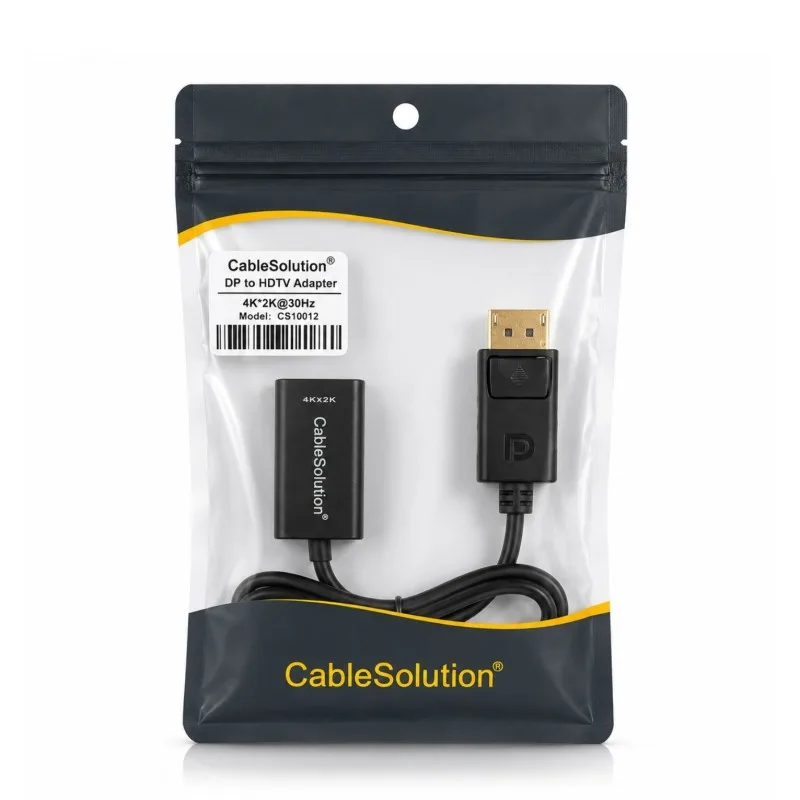 Adaptateur DP vers HDTV 4K×2K @30Hz CableSolution CS10012 – vue 4