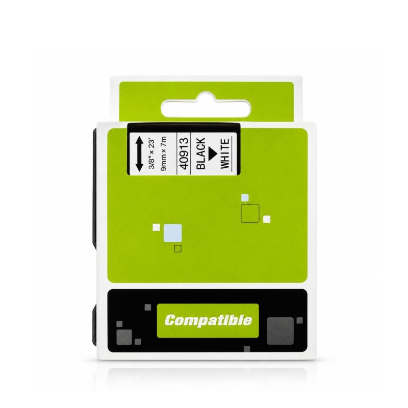 Cassette de ruban à étiqueter compatible Générique DY9A white
