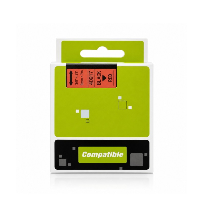 Cassette de ruban à étiqueter compatible Générique DY9A Red