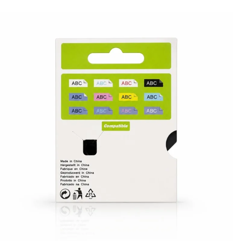 Cassette de ruban à étiqueter compatible Générique DY12A White – vue 4