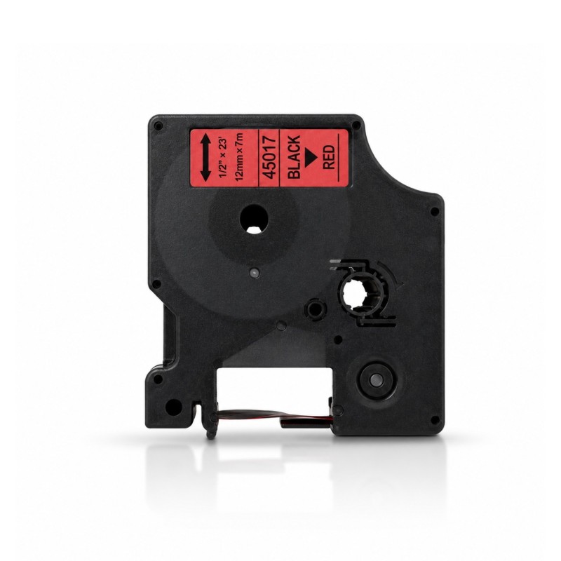 Cassette de ruban à étiqueter compatible Générique DY12A RED – vue 2