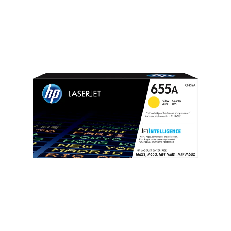 HP655AYellowOriginalLaserJetTonerCartridge CF452A