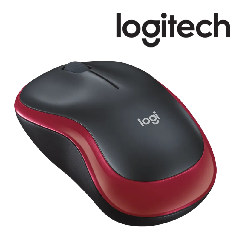 LOGITECH SOURIS Wireless M185 - RED - 2.4GHZ