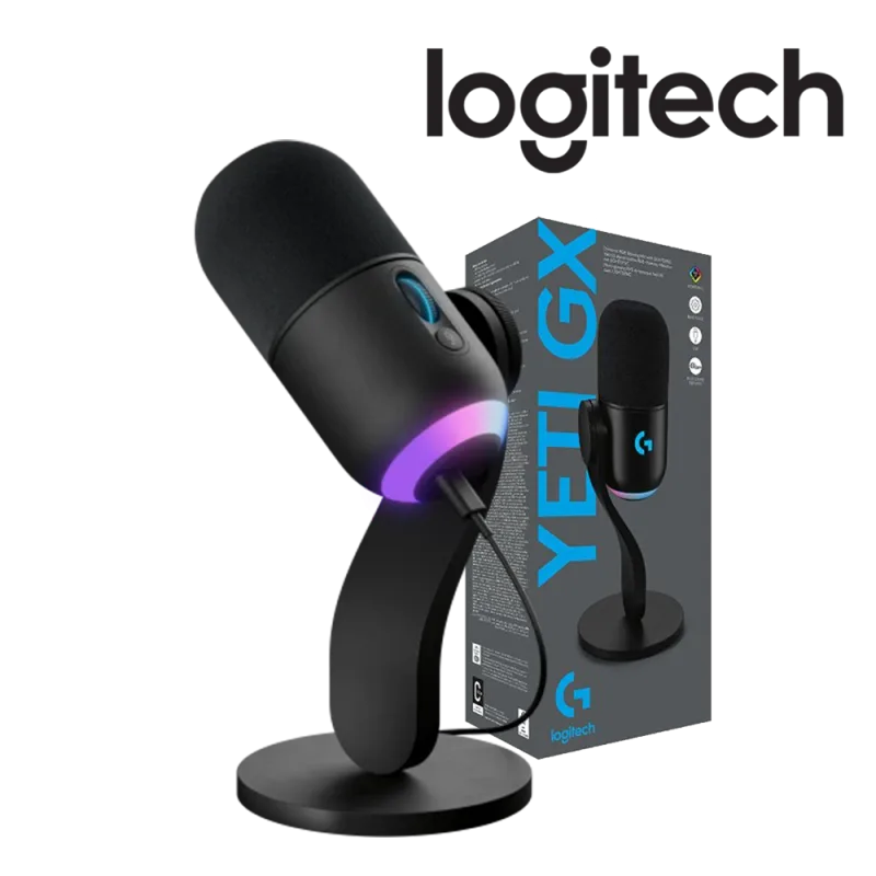 LOGITECH MICROPHONE Yeti GX Dynamic RGB Gaming BK