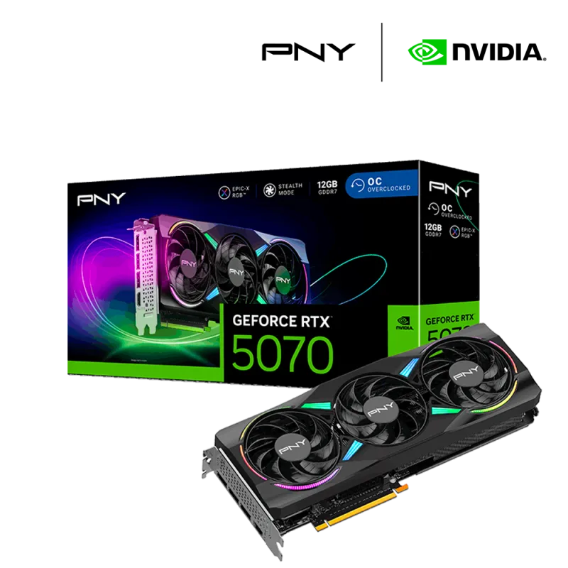 PNY GeForce RTX 5070 12G ARGB EPIC-X Triple